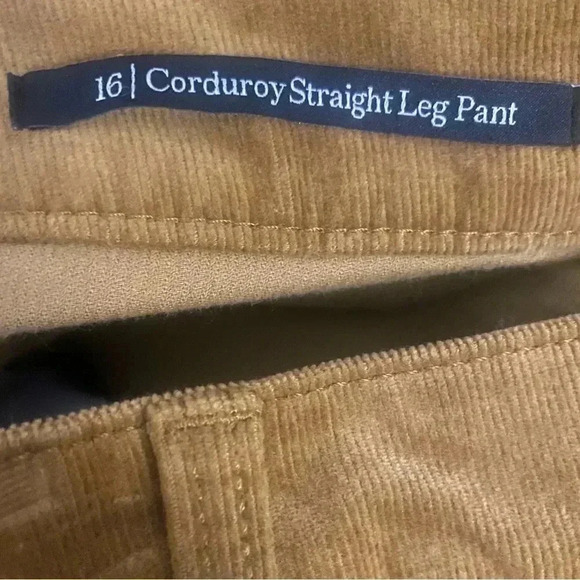 Talbots Corduroy Straight Leg Pants Size 16 - Picture 3 of 5